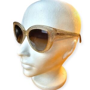 ✨ Kate Spade New York Labrenda Sunglasses – Champagne Gold Glitter 🕶️